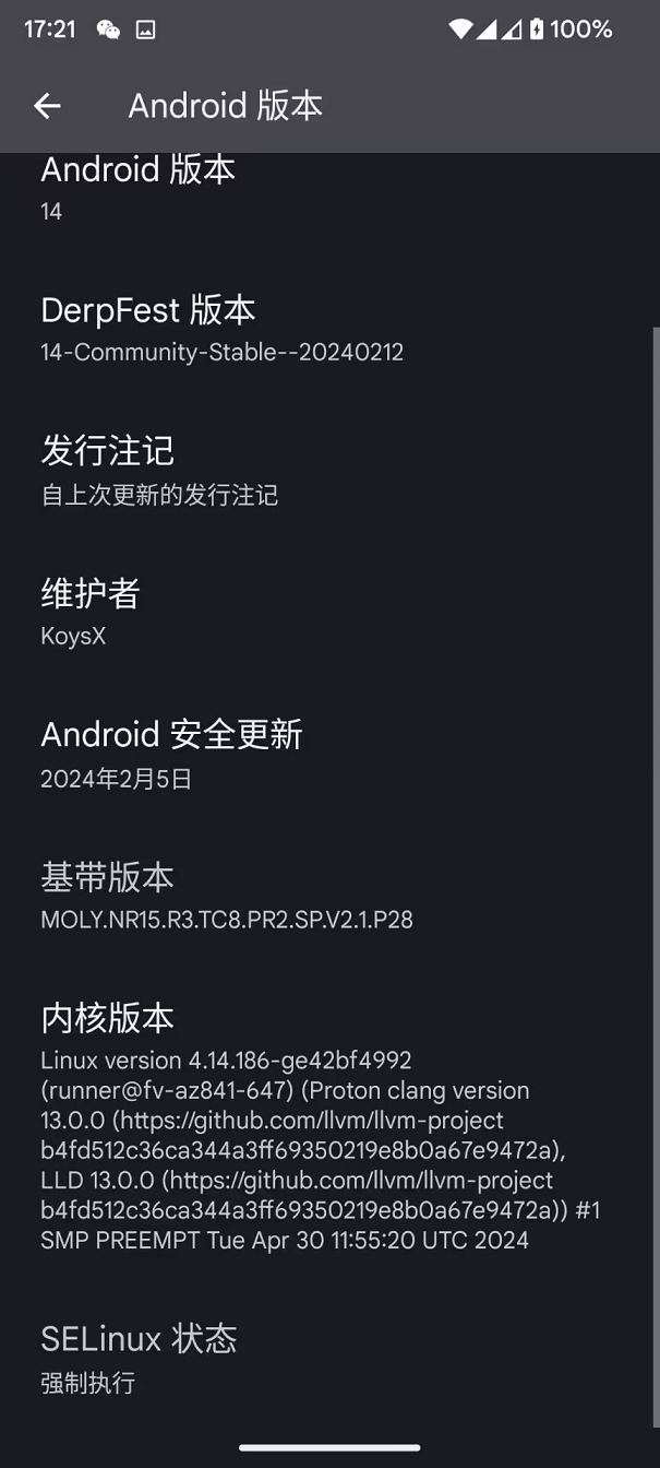 Android GSI 14 + freshly baked kernel