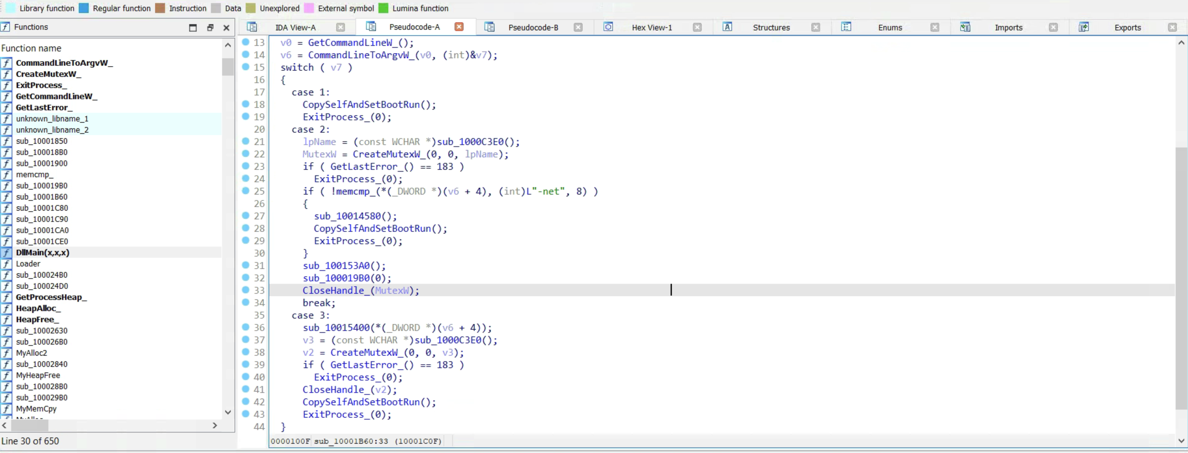 Branching based on argument count
