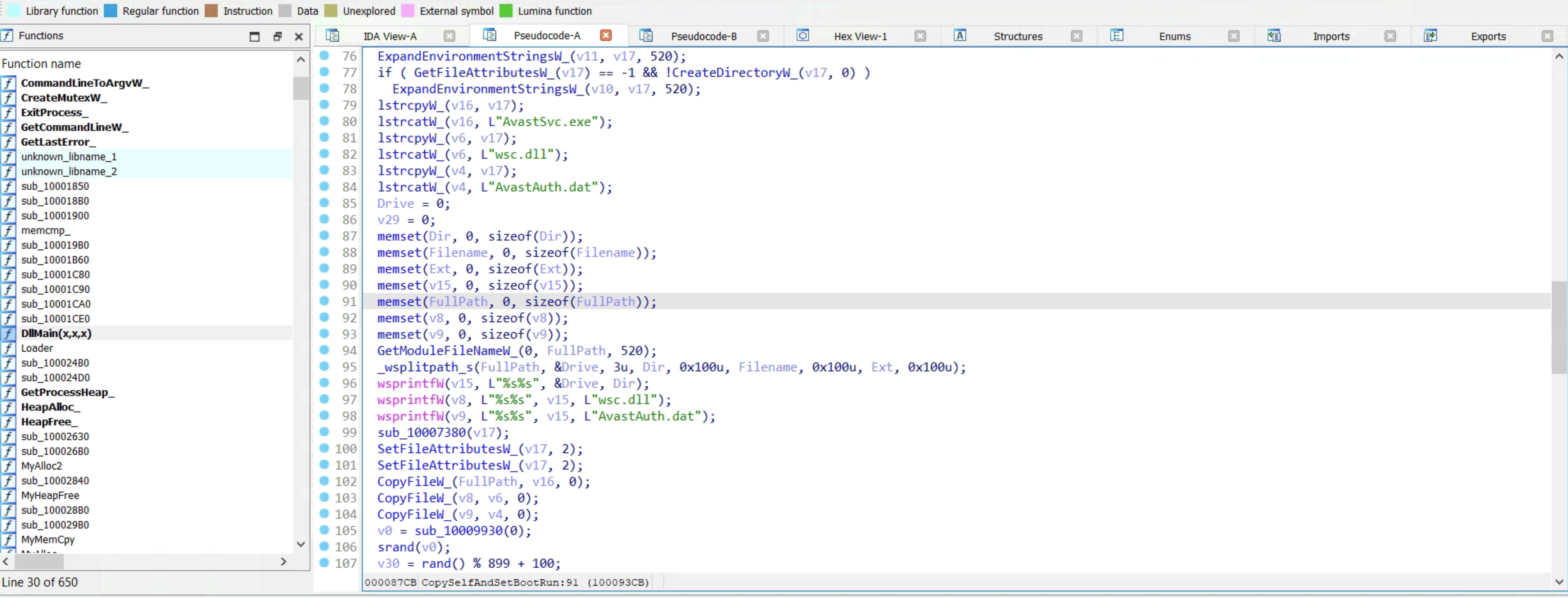 Persistence via registry and file copy
