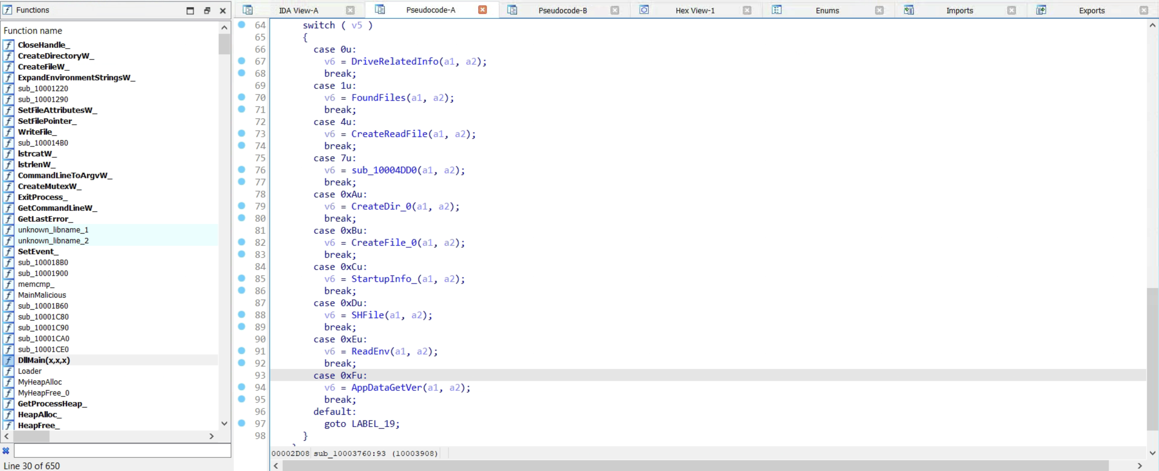 Executing server commands