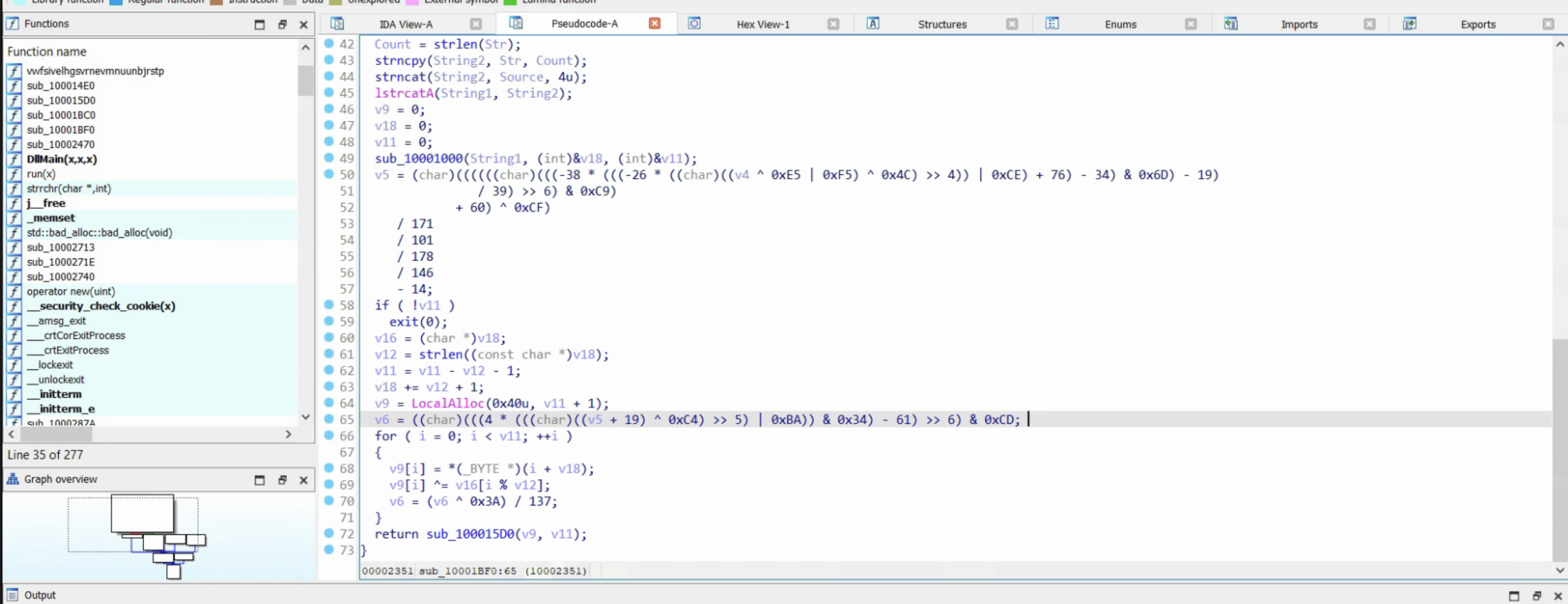 Decryption routine in wsc.dll